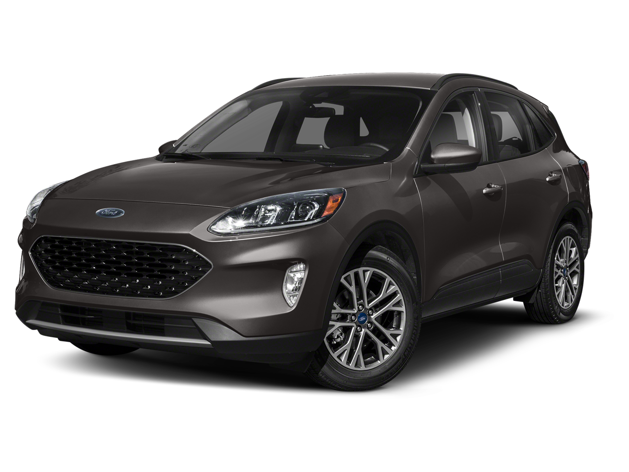 2020 Ford Escape SEL in Magnetic Metallic — front three-quarter view