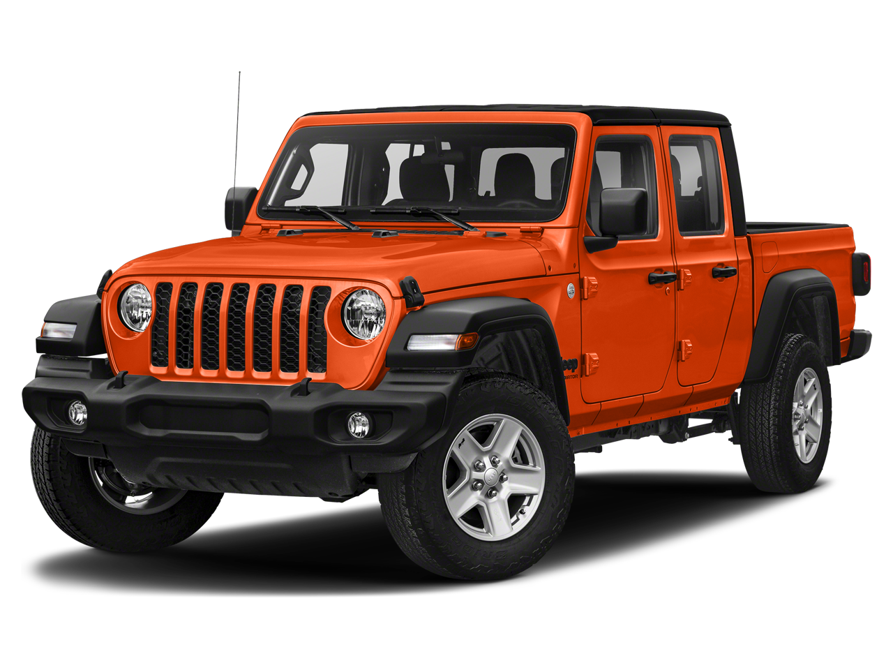 2020 Jeep Gladiator Sport in Punkn Metallic Clearcoat — front three-quarter view
