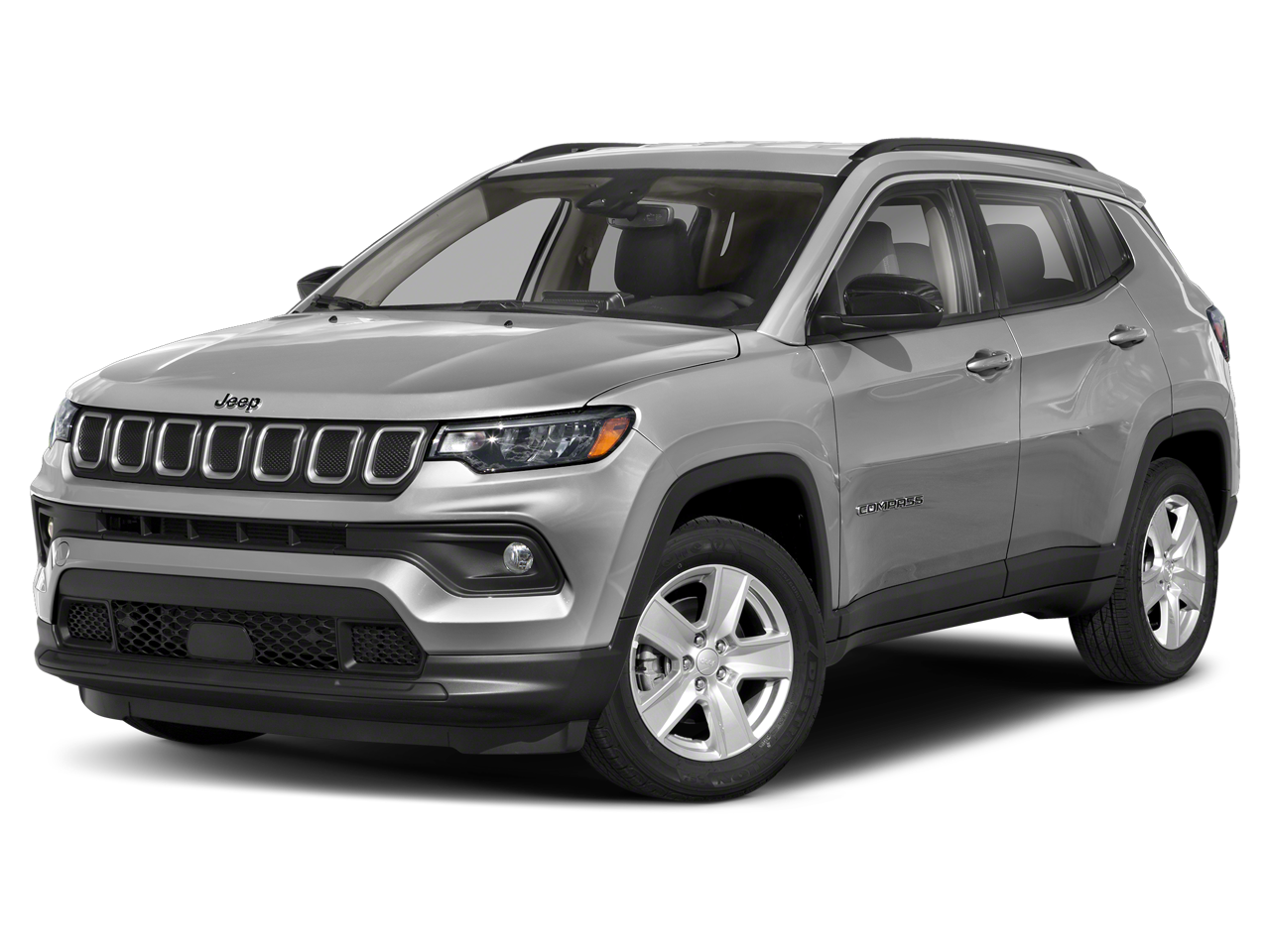 2022 Jeep Compass Limited in Sting-Gray Clearcoat — front three-quarter view