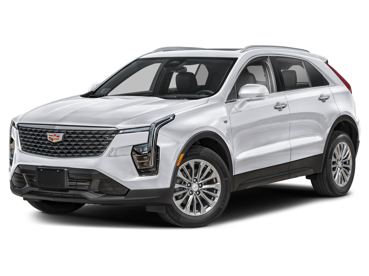 2025 Cadillac XT4 Premium Luxury in Crystal White Tricoat — front three-quarter view