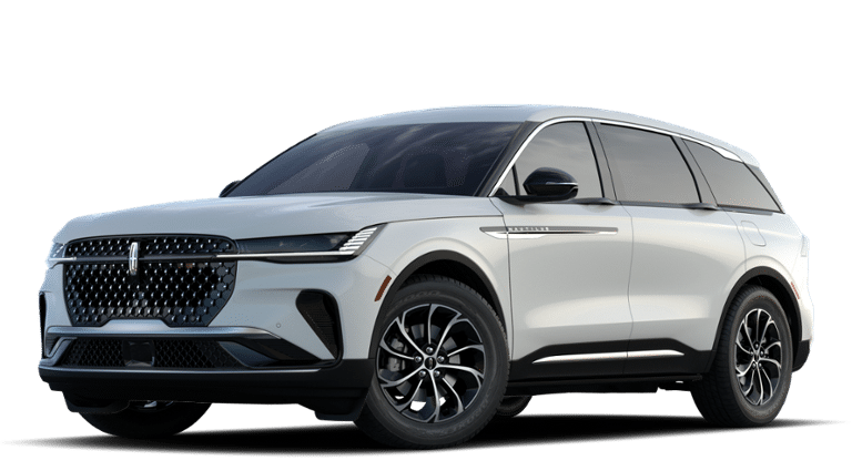 2026 Lincoln Nautilus Premiere in White Platinum Metallic Tri-Coat — front three-quarter view